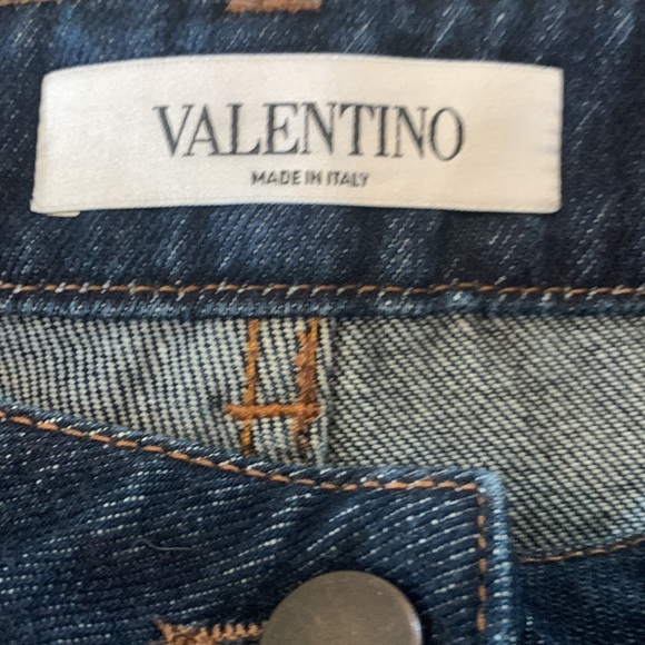 💎 Valentino Detached Waistband Wide-Leg Denim Jeans – Size 27 (Fits US 4–6) - Picture 14 of 15